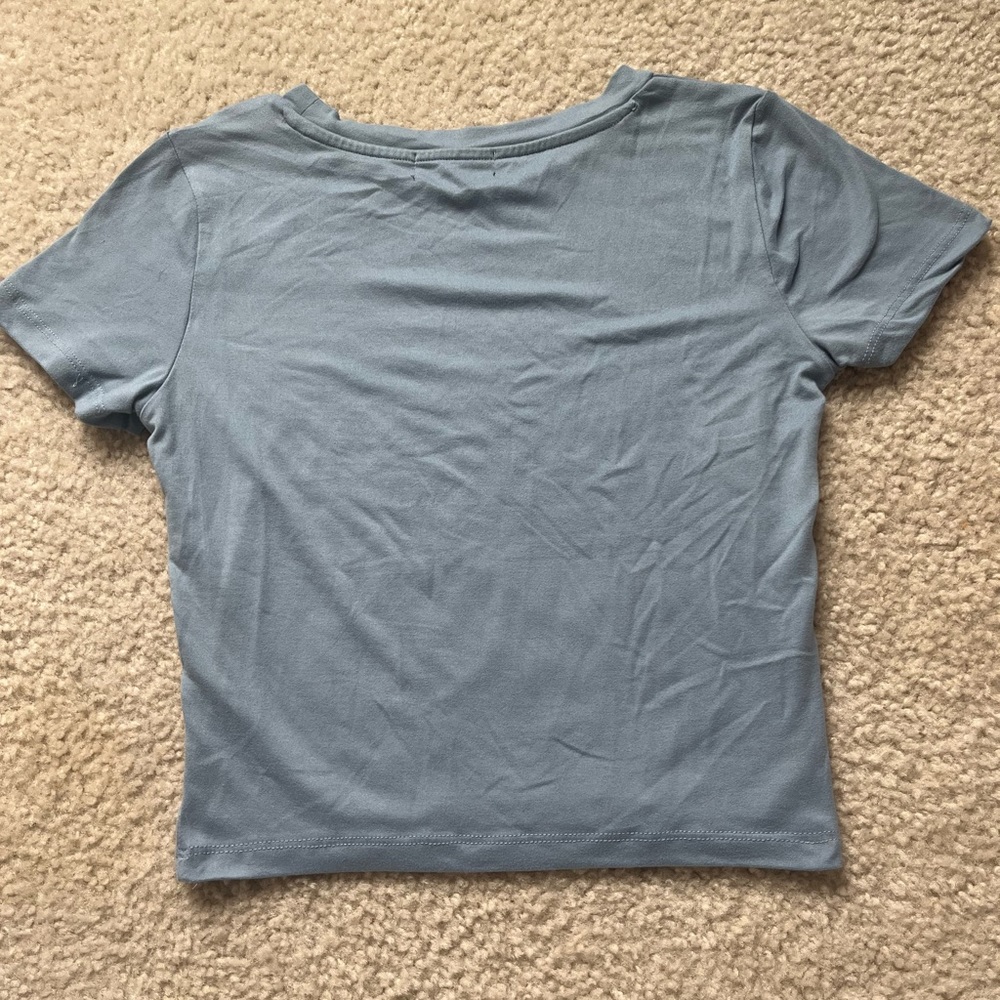 Blue Crop Top - Picture 2 of 2